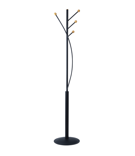 Portemanteau sur pied MAULaura 180cm 4 crochets noir