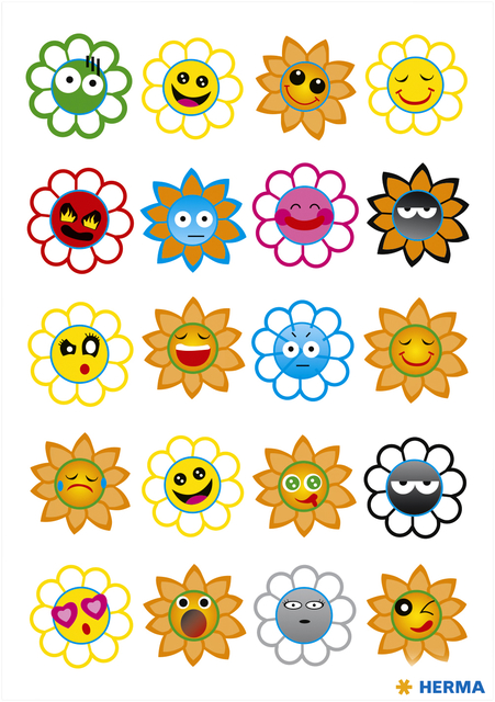 Stickers HERMA Crazy Suns Puffy