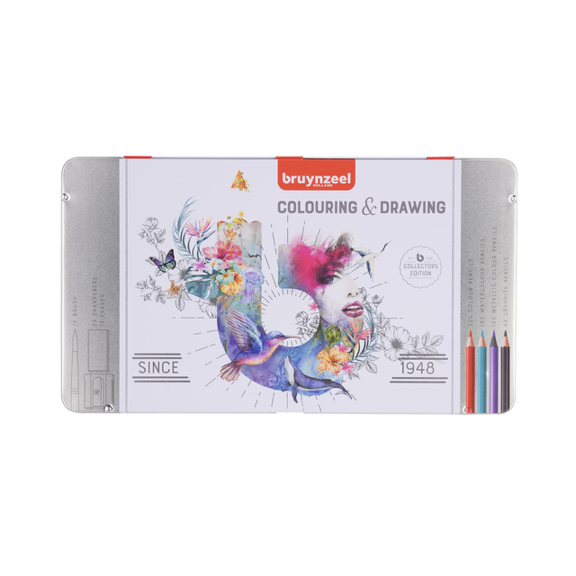 Set dessin Bruynzeel Creatives set 70 pièces