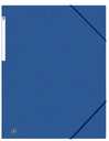 Chemise à élastique Oxford Top File+ A3 3 rabats 390g bleu