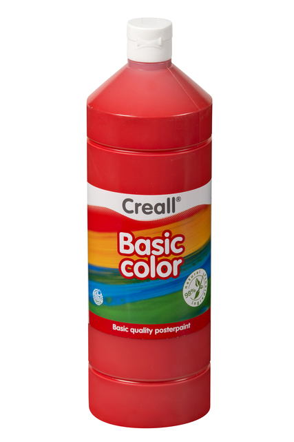 Plakkaatverf Creall basic rood 1000ml