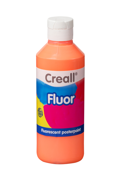 Plakkaatverf Creall fluor oranje 250ml