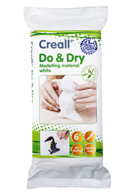 Pâte à modeler Creall Do & Dry blanc 1000g