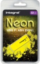 Clé USB 2.0 Integral Neon USB-A 32Go jaune
