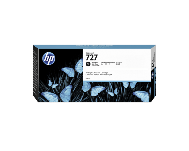 Inktcartridge HP F9J79A 727 foto zwart