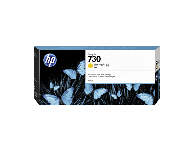 Inktcartridge HP P2V70A 730 300ml geel