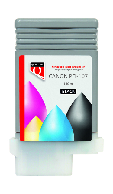 Cartouche d''encre Quantore alternative pour Canon PFI-107 noir