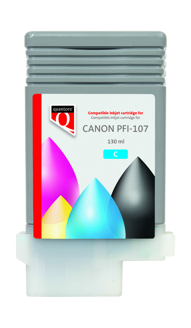 Cartouche d''encre Quantore alternative pour Canon PFI-107 bleu