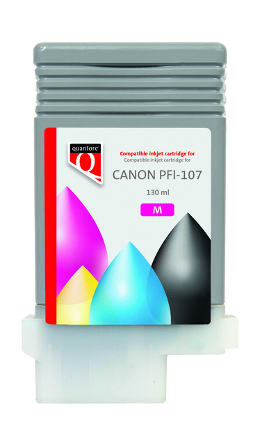 Inktcartridge Quantore alternatief tbv Canon PFI-107 rood