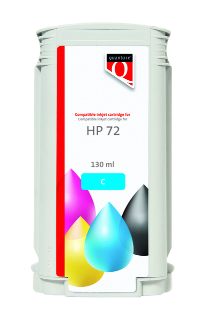 Inktcartridge Quantore alternatief tbv HP 72 C9371A blauw