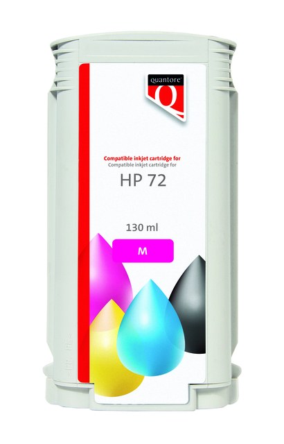 Inktcartridge Quantore alternatief tbv HP 72 C9372A rood