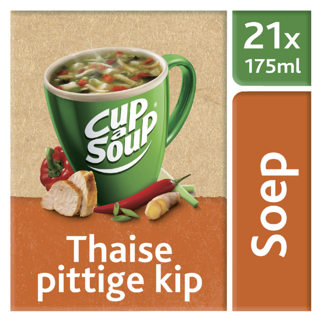 Cup-a-Soup Unox Thaise pittige kip 21x175ml