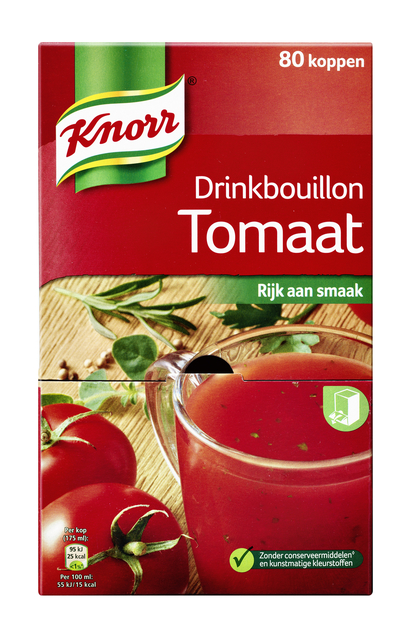 Bouillon à boire Knorr Tomate 80 pièces