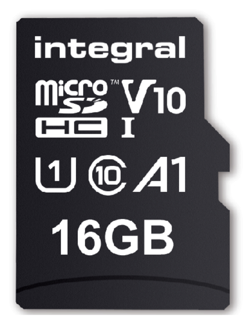 Geheugenkaart Integral microSDHC V10 16GB