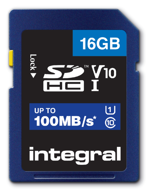 Geheugenkaart Integral SDHC V10 16GB