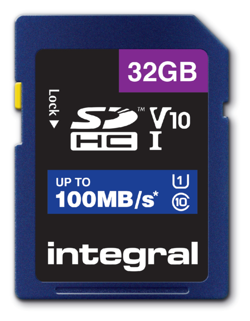 Geheugenkaart Integral SDHC V10 32GB