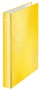 Classeur Leitz WOW A4 Maxi 2 anneaux méc-D 25mm jaune