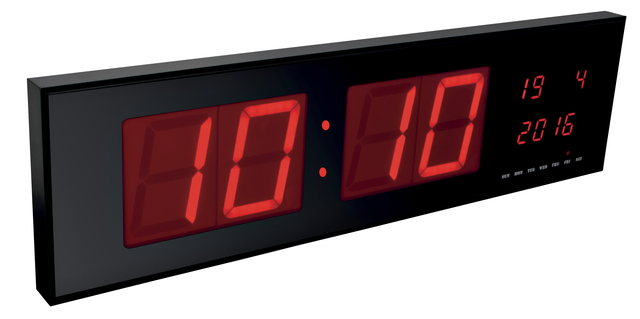 Wandklok Perel met LED display