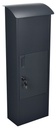 Pakketbrievenbus Helsinki 390x240x1053mm zwart