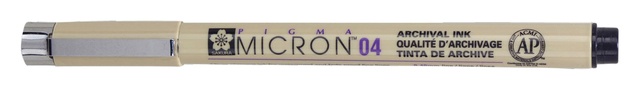 Fineliner Sakura Pigma Micron 04 0.4mm zwart