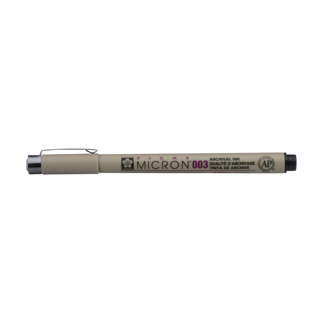 Fineliner Sakura Pigma Micron 003 0,15mm noir