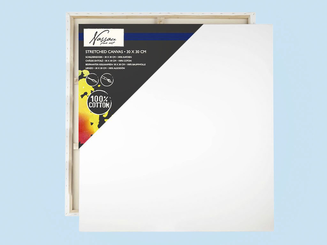 Canvas Nassau fine art 30x30cm 100% katoen
