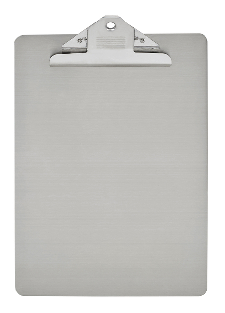 Porte-bloc MAUL A4 portrait pince plaque inox