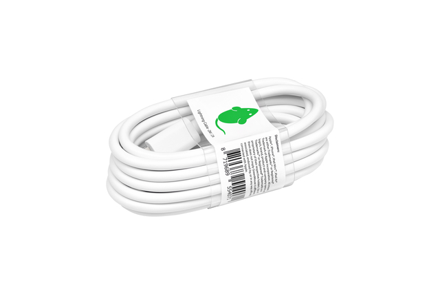 Câble Green Mouse USB Lightning-A 2 mètres blanc