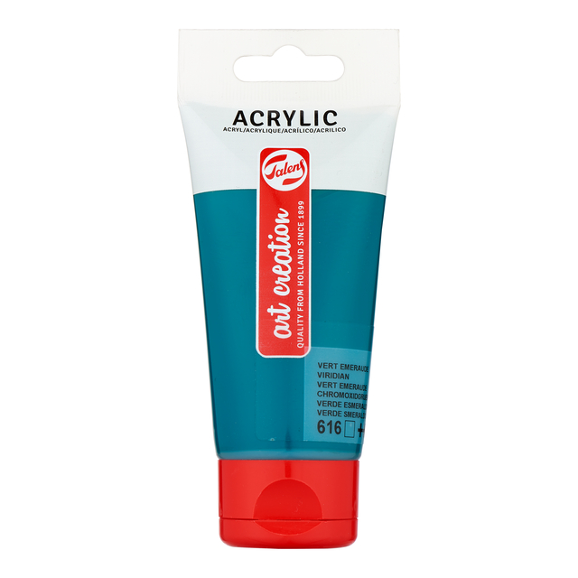 Peinture acrylique Talens Art Creation 616 Vert émeraude tube 75ml