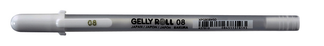 Roller gel Sakura Gelly Roll 08 Medium 0,4mm blanc