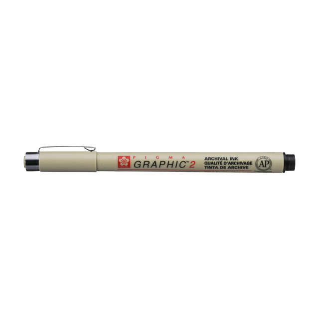 Fineliner Sakura Pigma Graphic 2 2,0mm noir