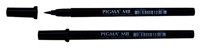 Stylo pinceau Sakura Pigma médium noir