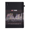 Schetsboek Sakura 80 zwarte vellen 140gr 210x297mm zwart