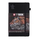 Carnet de croquis Sakura 130x210mm 140g 80 feuilles noires