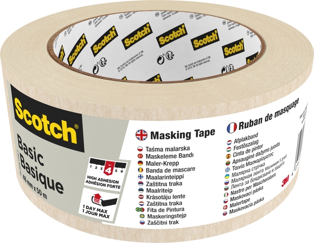 Ruban de masquage Scotch Basic 50x48mm beige