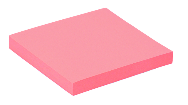 Memoblok Quantore 76x76mm roze 100 vel