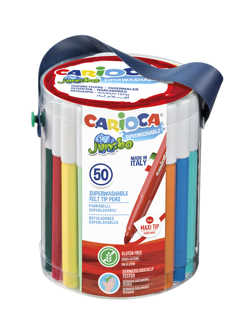 Feutre Carioca Jumbo Maxi assorti set 50 pièces