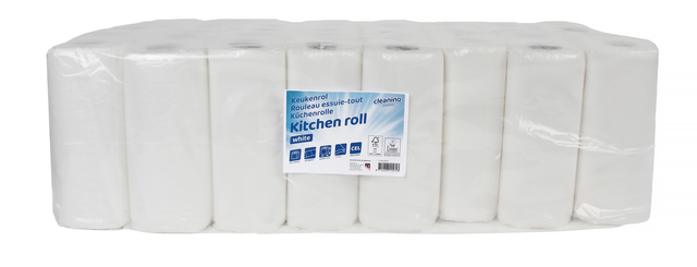 Rouleau essuie-tout Cleaninq 2 épaisseurs 50 feuilles blanc