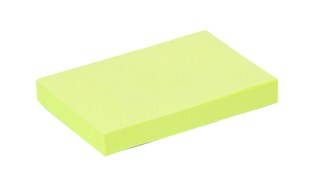 Bloc mémos Quantore 51x76mm jaune 100 feuilles