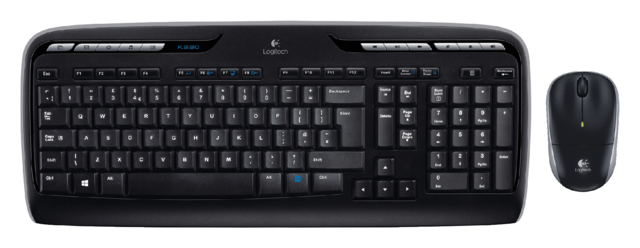 Toetsenbord Logitech MK330 Qwerty +muis zwart