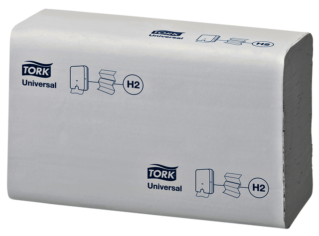 Handdoek Tork H2 Xpress Universal multifold 2-laags 213x234mm 20x237 vel wit 150299