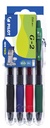 Stylo gel Pilot Set2Go Clicker Medium Basic assorti 4 pièces
