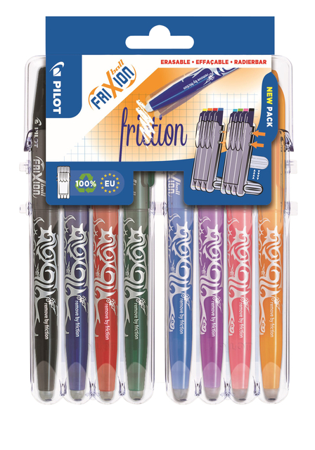 Roller PILOT FriXion Set2Go Medium assorti 8 pièces