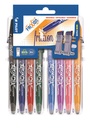Rollerpen PILOT friXion medium assorti Set2Go à 8 stuks