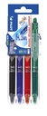 Rollerpen PILOT friXion clicker medium basis assorti Set2Go à  4 stuks