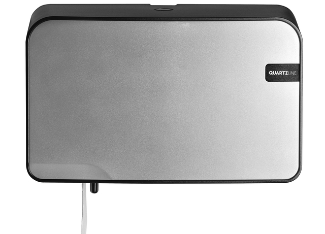 Toiletpapierdispenser Quartzline Q2 klein duo zilver 441092