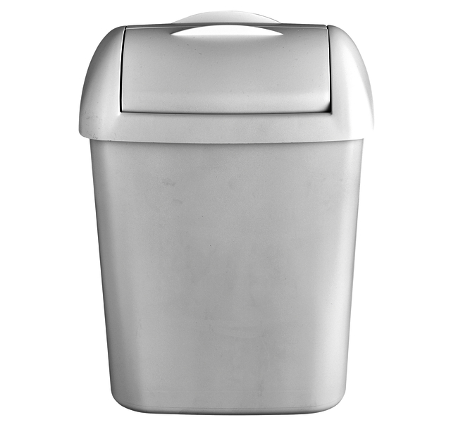 Poubelle Euro QuartzLine 8 litres blanc