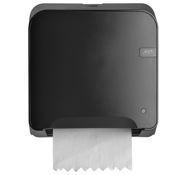 Handdoekroldispenser Quartzline Q14 Matic XL klein zwart 441159