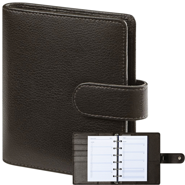 Organiseur Kalpa Pocket avec agenda 2025-2026 7 jours/2 pages Keta brun