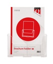 Porte-brochures Quantore A4 transparent